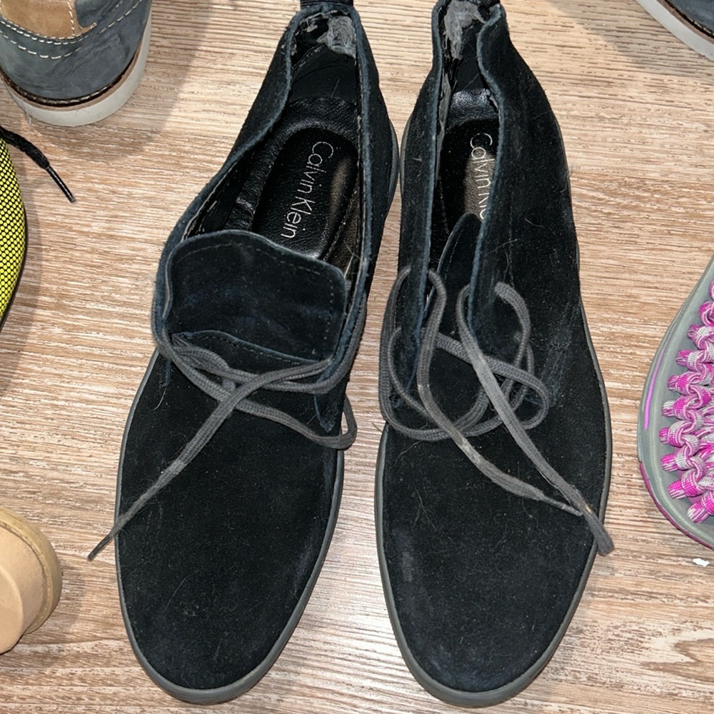 Calvin Klein Black Suede Chukka Boots 7